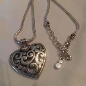Brighton Contempo Silver Heart Pendant Necklace